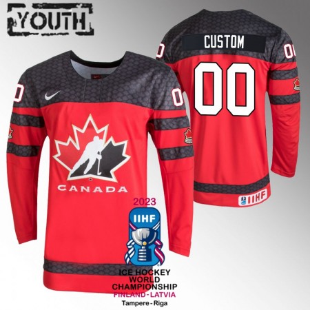 Kanada tröja Customized IIHF World Championship 2023 Röd - NHL Tröjor Barn Kanada tröja Customized IIHF World Championship 2023 Röd - NHL Tröjor Barn